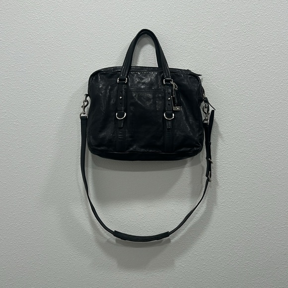 Coach 1941 Briefcase Business Leather Bag Black 70257 - Picture 2 of 9